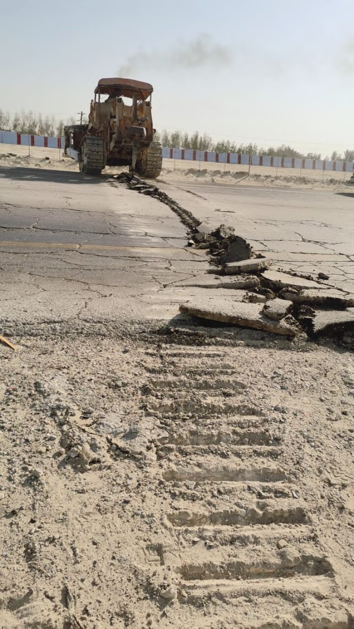 عملية سفلتة طريق